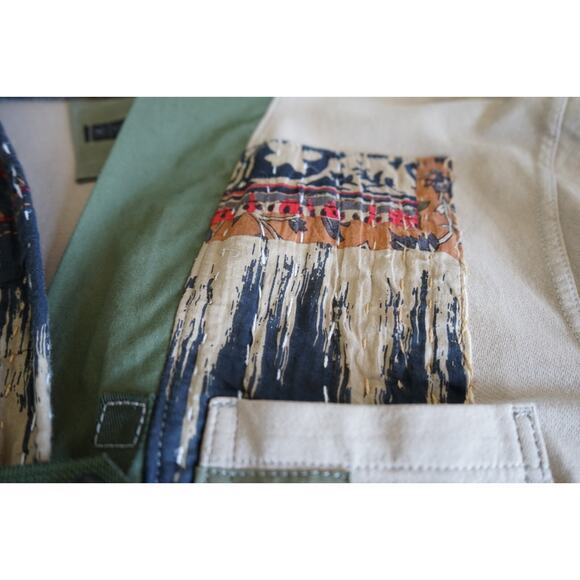 Hamid Holloman Men Patchwork Kimono Cardigan M Casual French Workwear Jacket - Picture 14 of 16